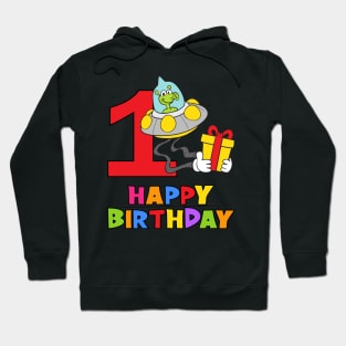 1st First Birthday Party 1 Year Old One Year Hoodie